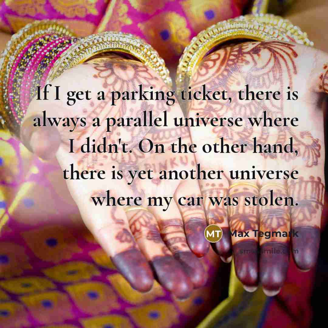 “If I get a parking ticket, there is always a…” quote by Max Tegmark