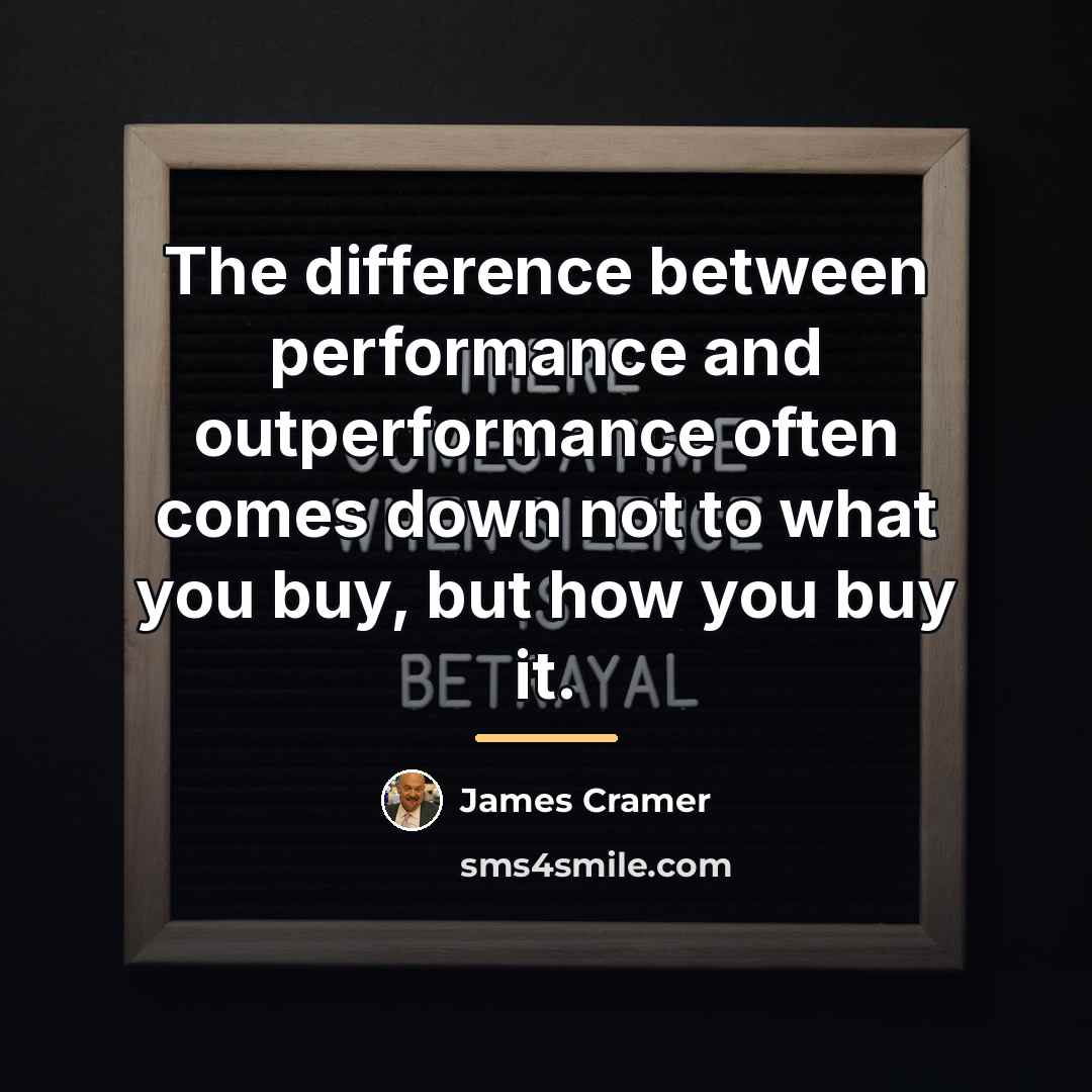 “The difference between performance and outperformance often comes down not…” quote by Anonymous