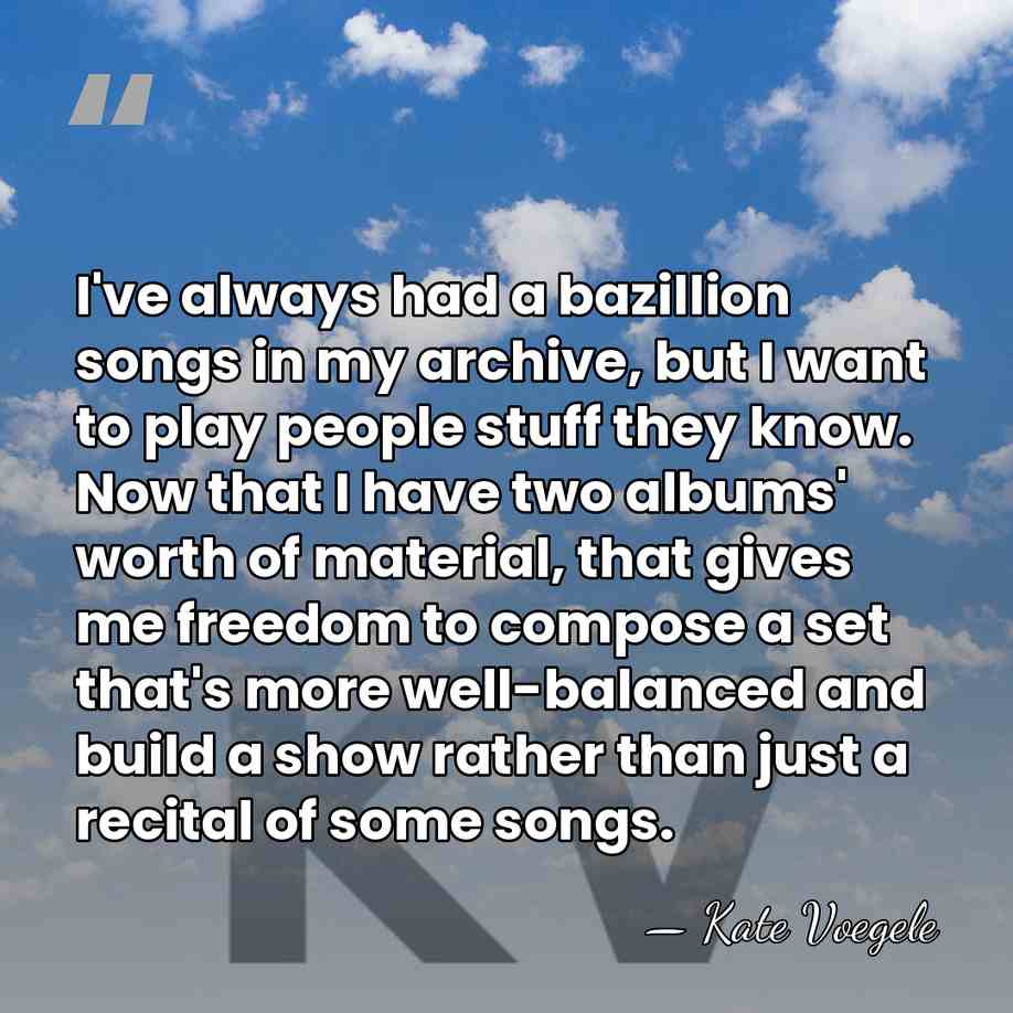 I've always had a bazillion songs in my archive, but I want&hellip; - Kate Voegele