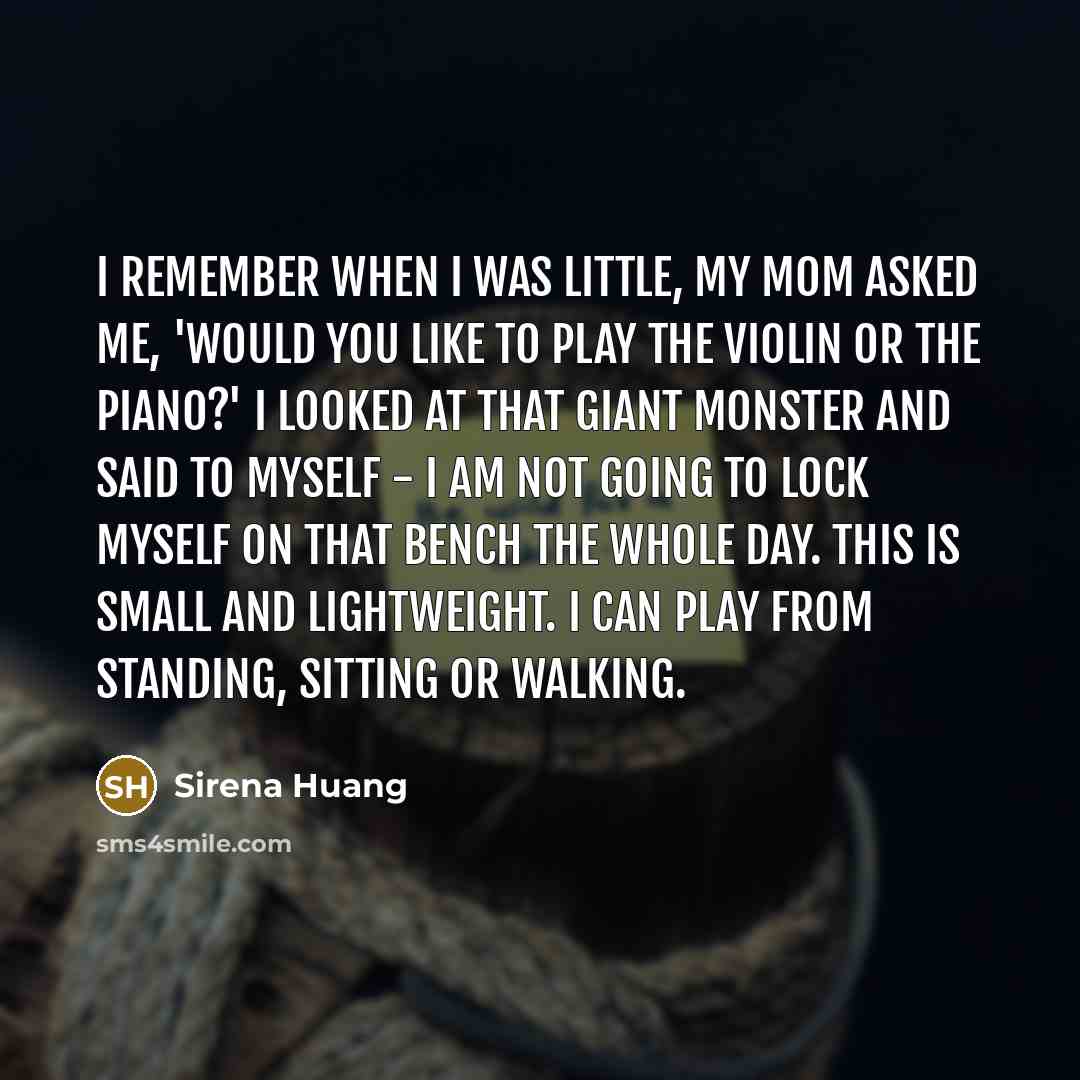 “I remember when I was little, my mom asked me,…” quote by Sirena Huang