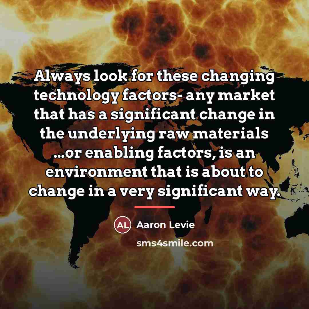 “Always look for these changing technology factors- any market that…” quote by Aaron Levie
