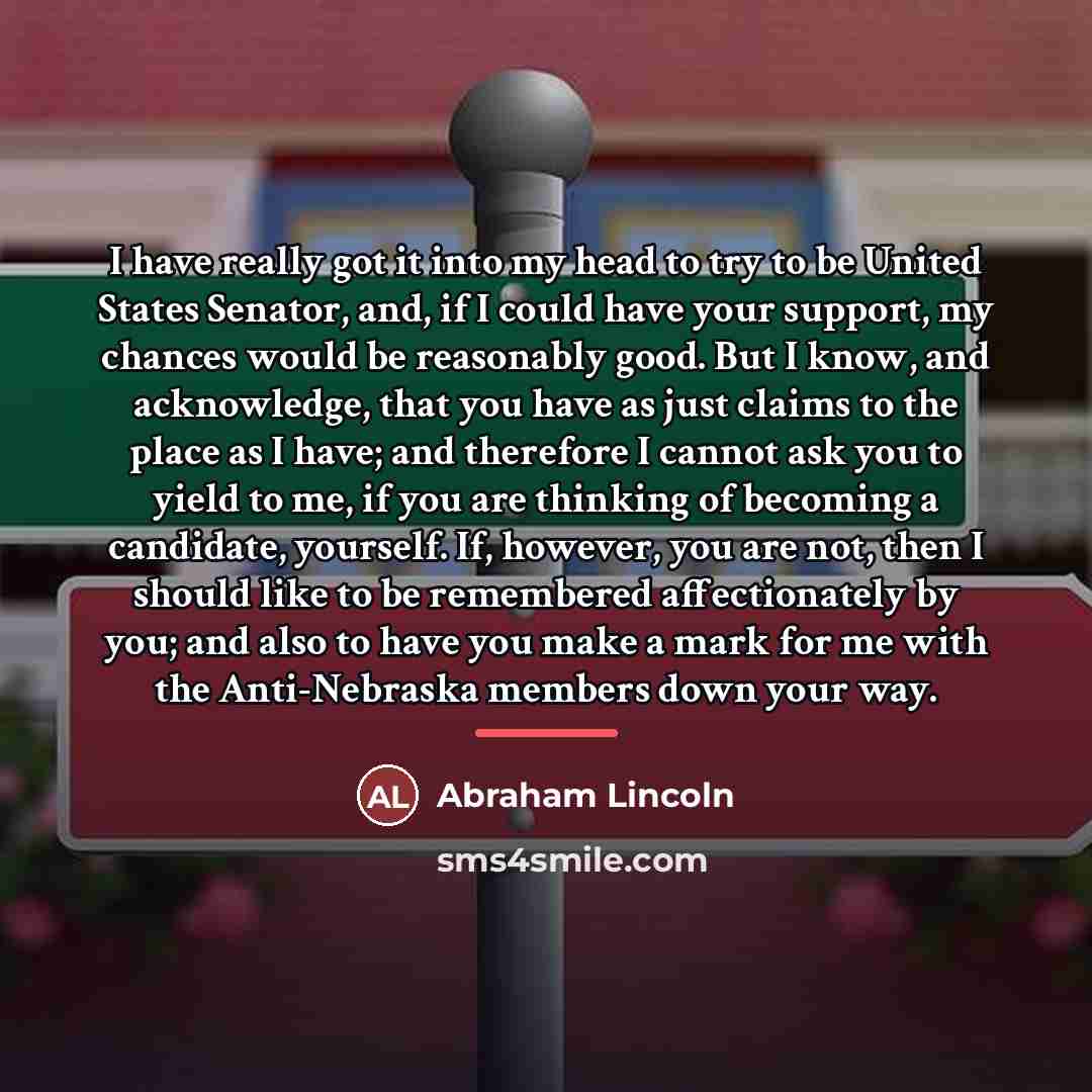 “I have really got it into my head to try…” quote by Abraham Lincoln