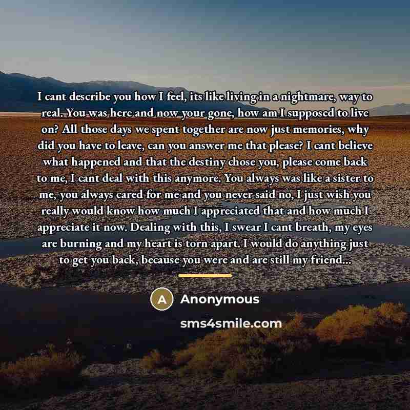 “I cant describe you how I feel, its like living…” quote by Anonymous