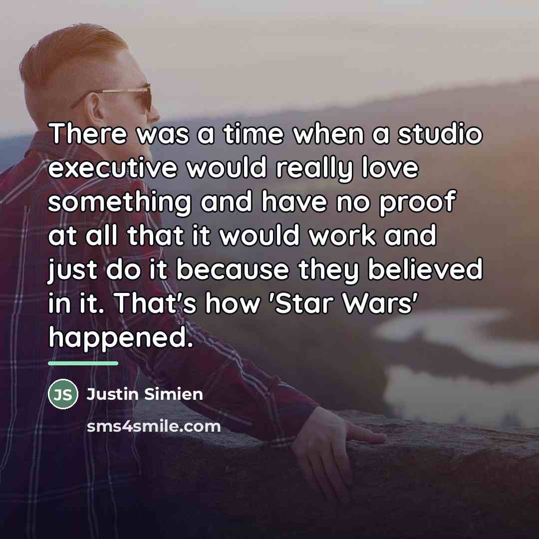 “There was a time when a studio executive would really…” quote by Justin Simien