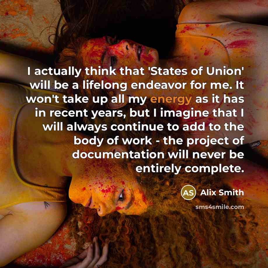 “I actually think that 'States of Union' will be a…” quote by Alix Smith