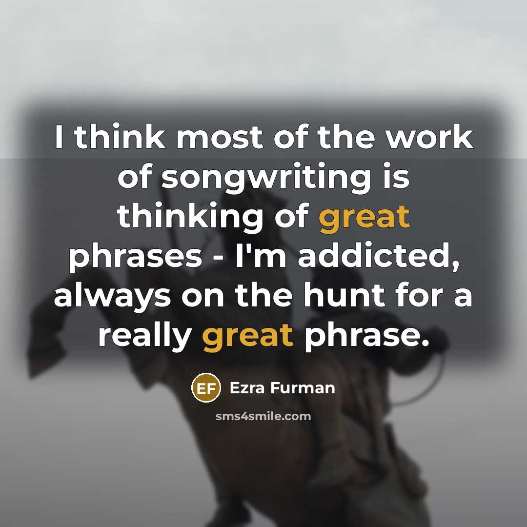 “I think most of the work of songwriting is thinking…” quote by Ezra Furman