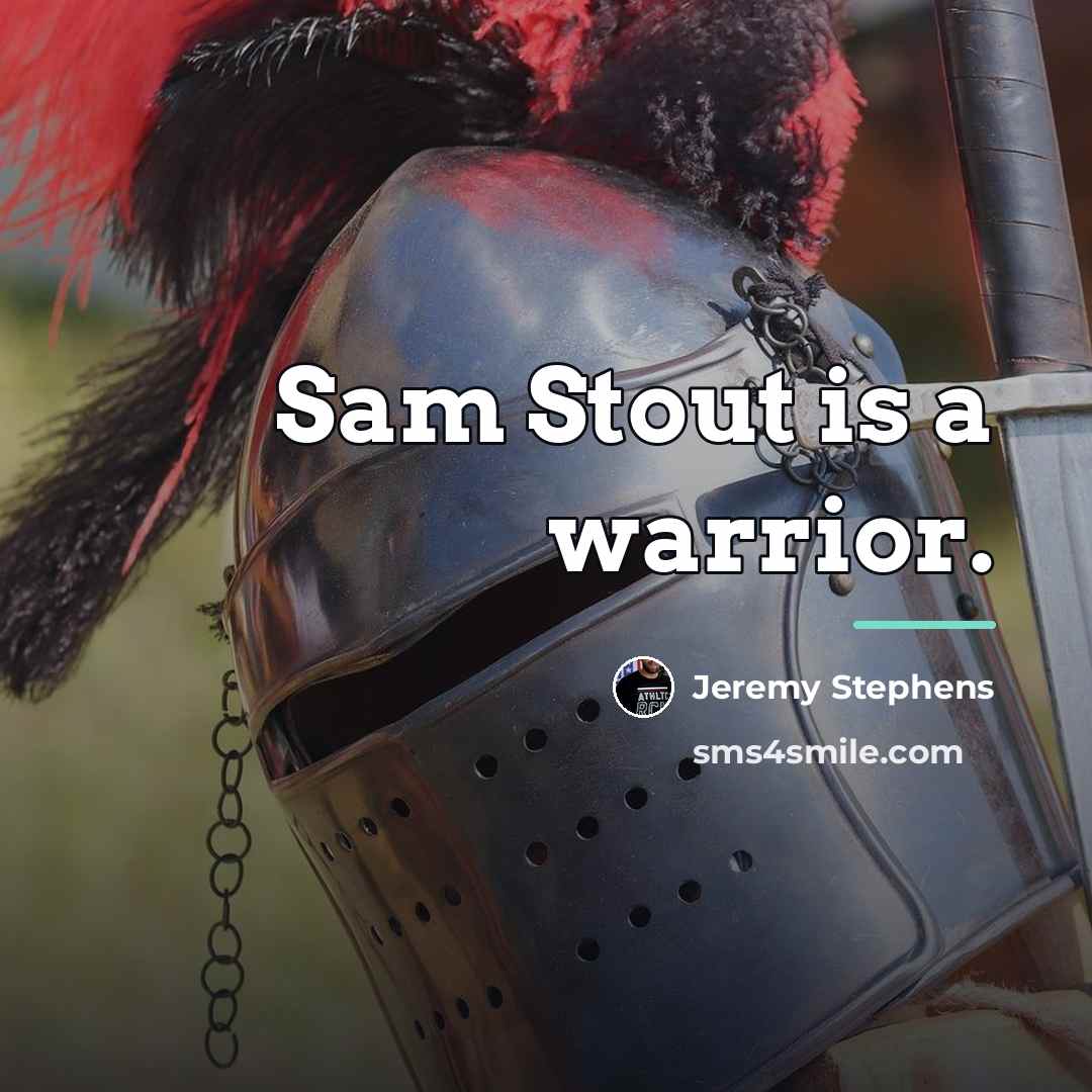 “Sam Stout is a warrior.…” quote by Jeremy Stephens