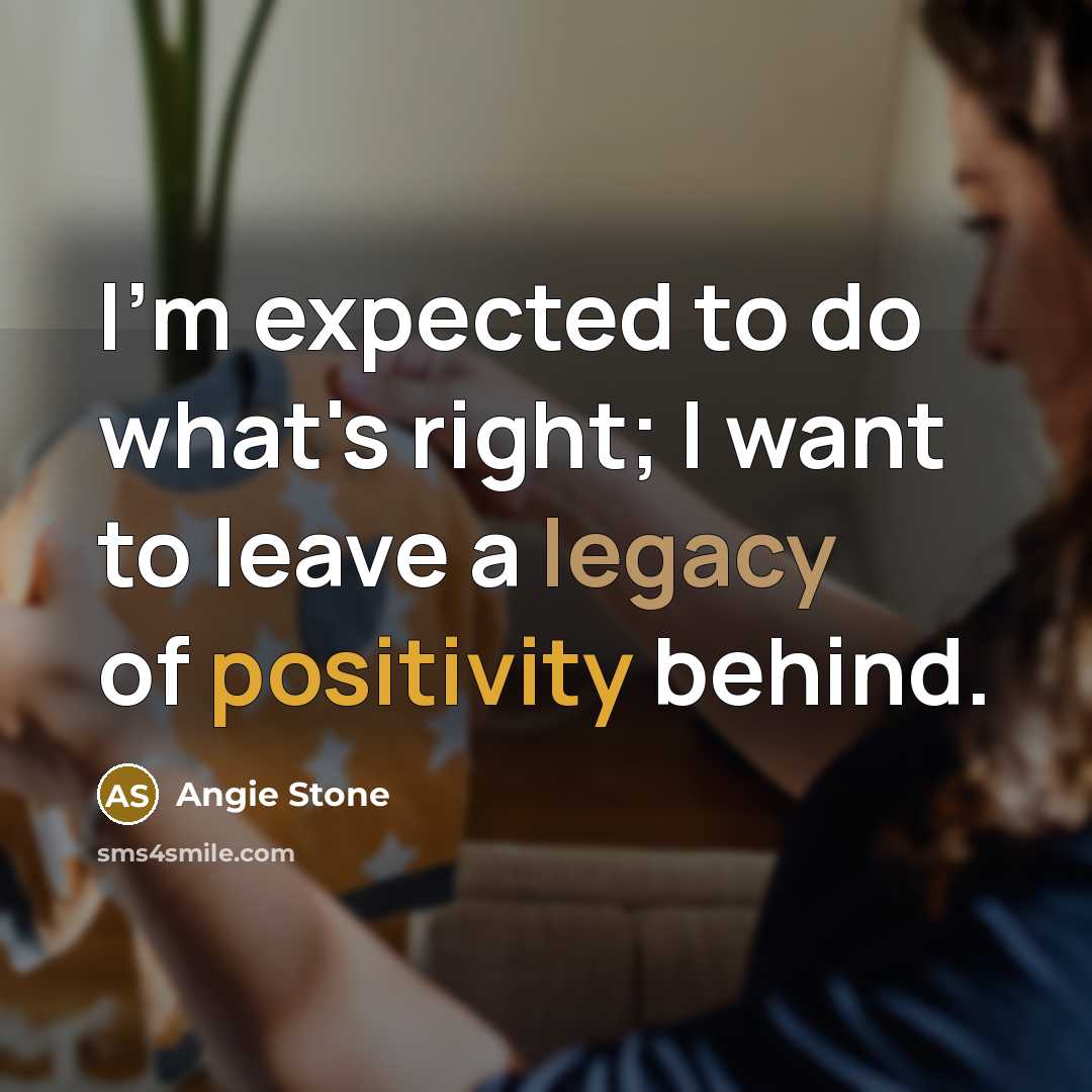 “I'm expected to do what's right; I want to leave…” quote by Angie Stone