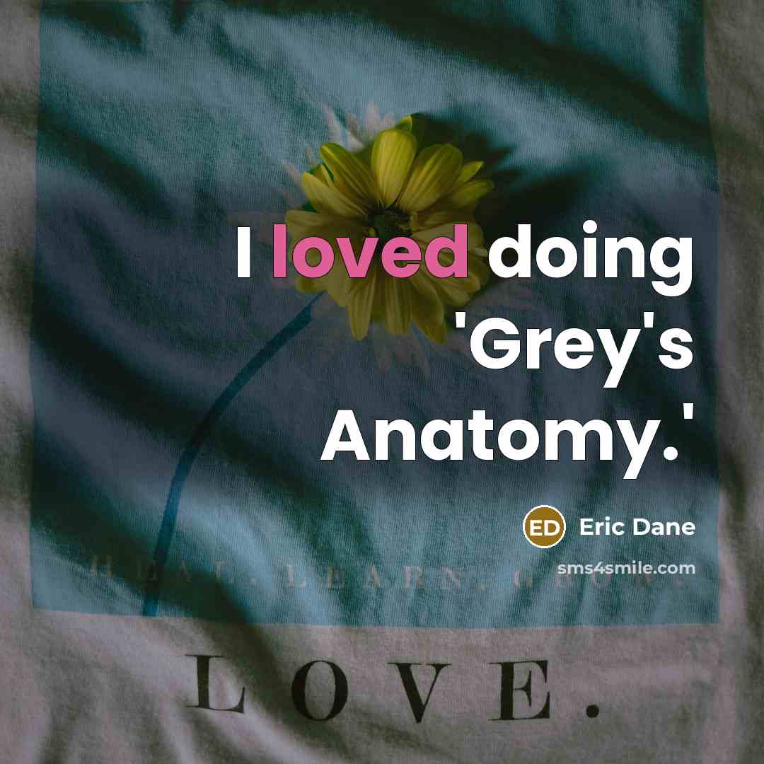 “I loved doing 'Grey's Anatomy.'…” quote by Eric Dane