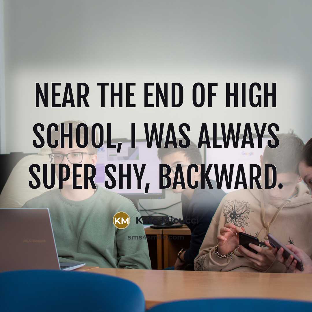 “Near the end of high school, I was always super…” quote by Kate Micucci