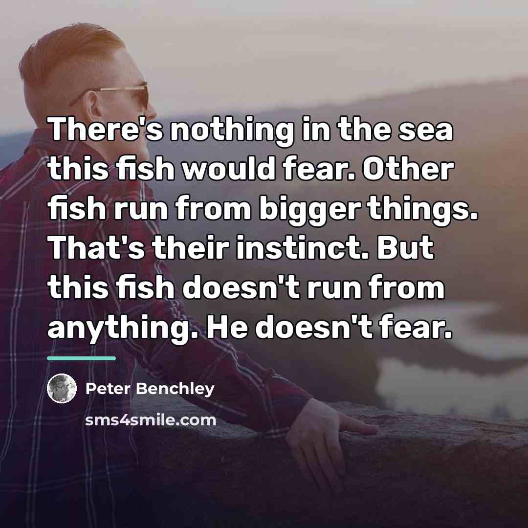 “There's nothing in the sea this fish would fear. Other…” quote by Peter Benchley