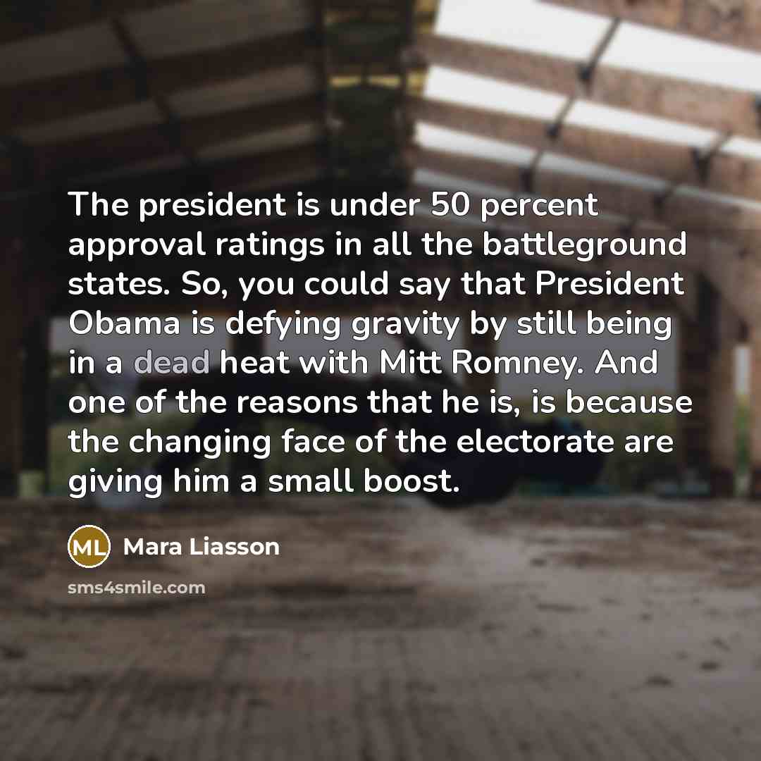 “The president is under 50 percent approval ratings in all…” quote by Mara Liasson