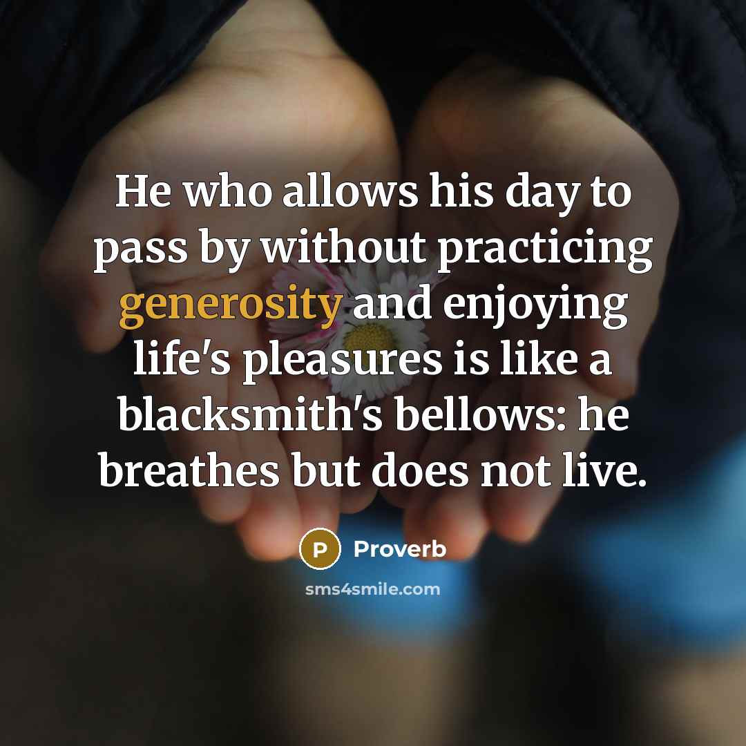 “He who allows his day to pass by without practicing…” quote by Proverb