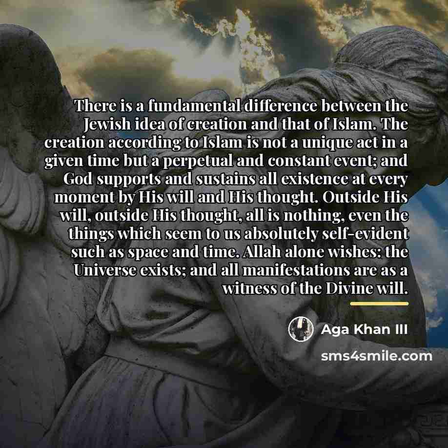 “There is a fundamental difference between the Jewish idea of…” quote by Aga Khan III