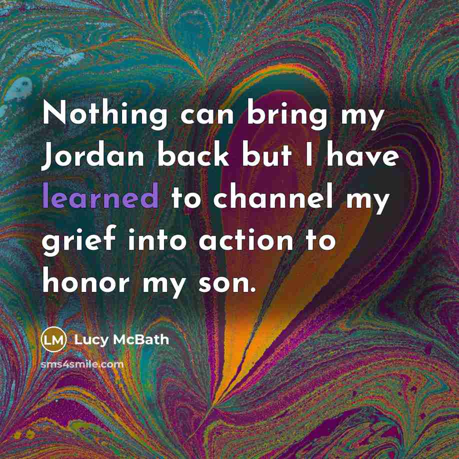 “Nothing can bring my Jordan back but I have learned…” quote by Lucy McBath
