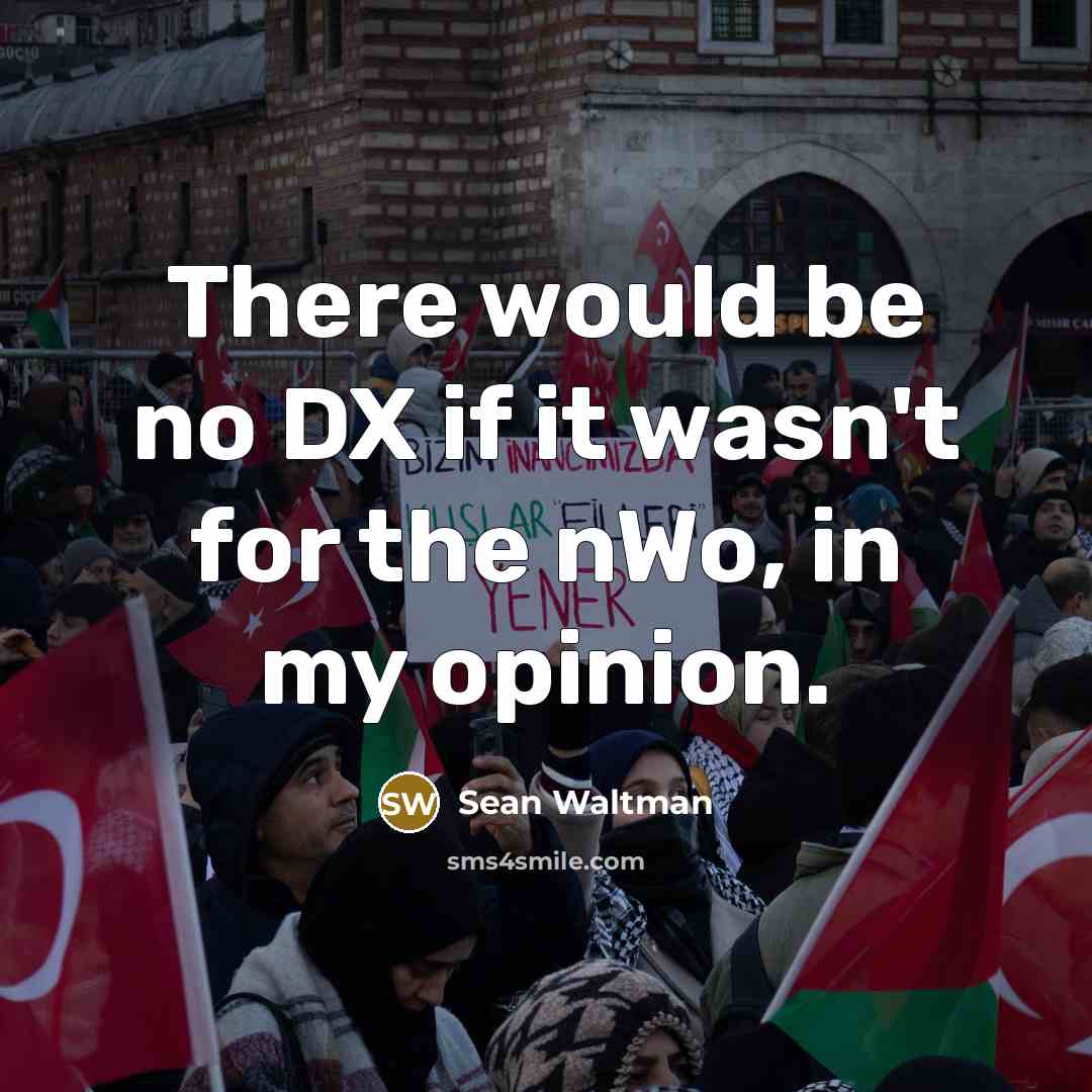 “There would be no DX if it wasn't for the…” quote by Sean Waltman
