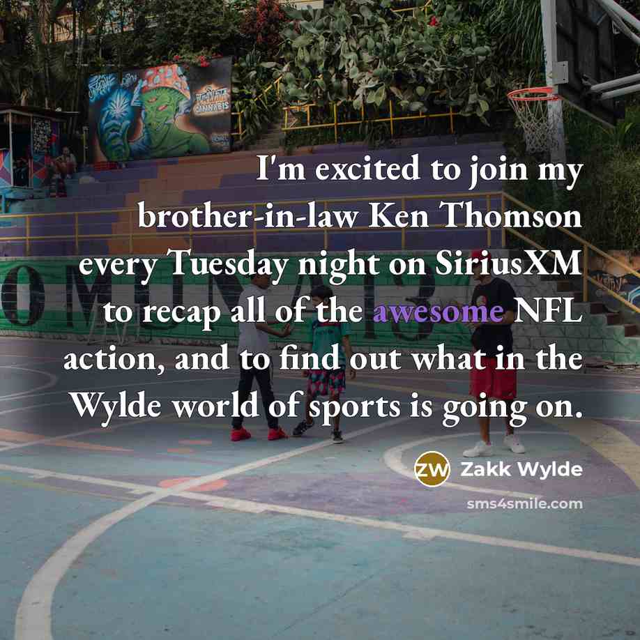 “I'm excited to join my brother-in-law Ken Thomson every Tuesday…” quote by Zakk Wylde