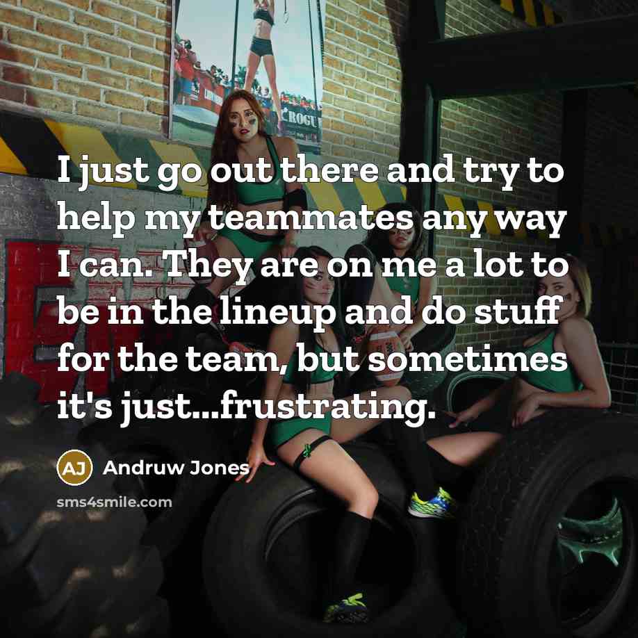 “I just go out there and try to help my…” quote by Andruw Jones