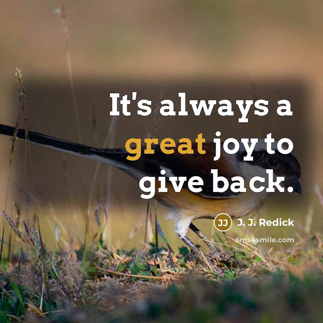 “It's always a great joy to give back.…” quote by J. J. Redick