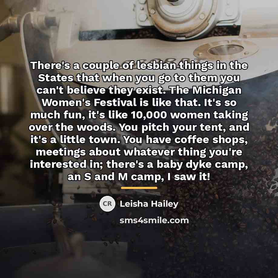 “There's a couple of lesbian things in the States that…” quote by Leisha Hailey