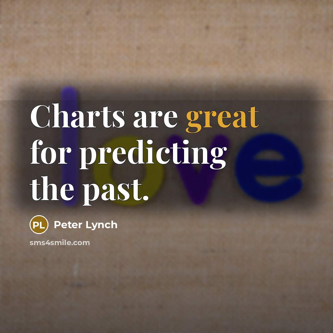 “Charts are great for predicting the past.” quote by Peter Lynch