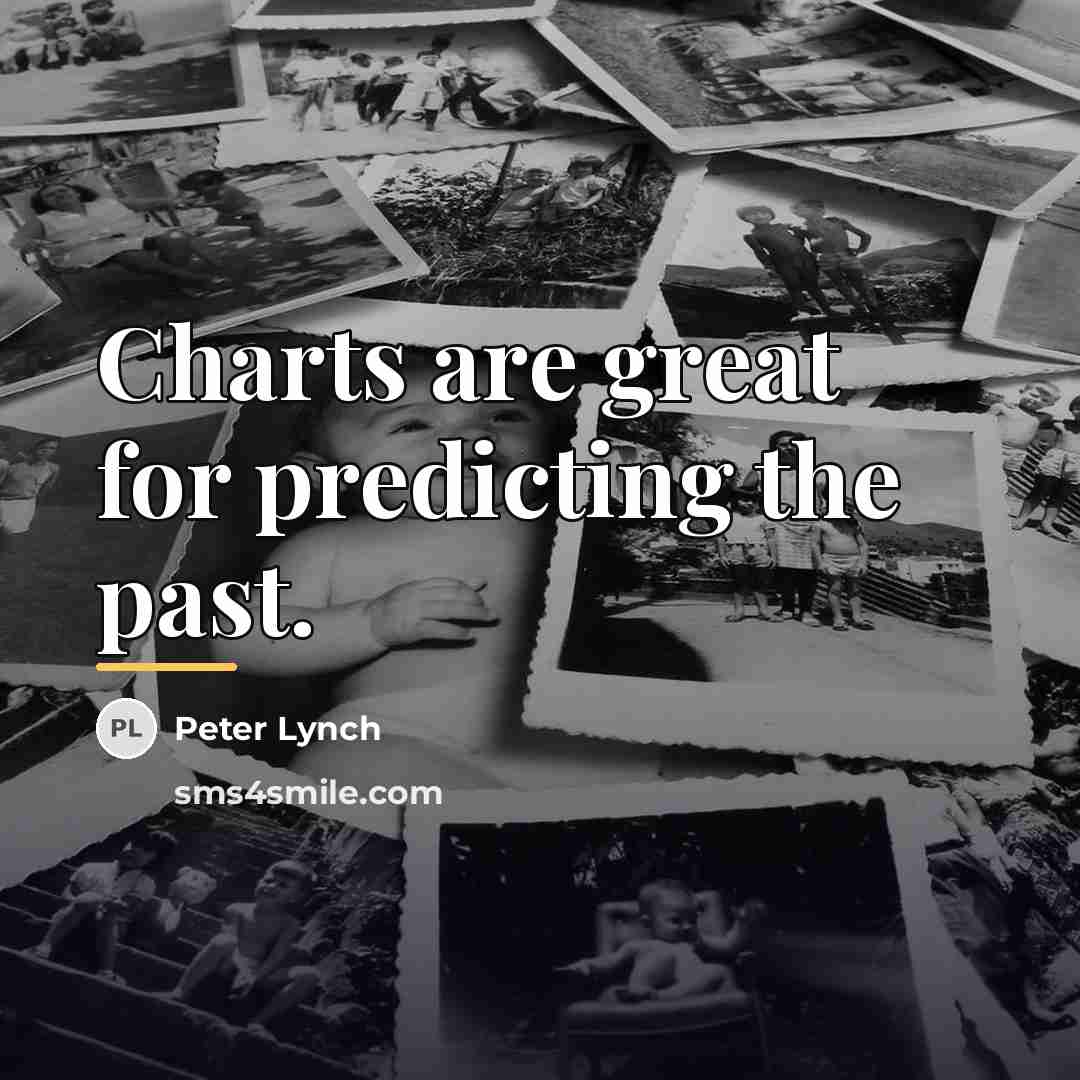“Charts are great for predicting the past.…” quote by Peter Lynch