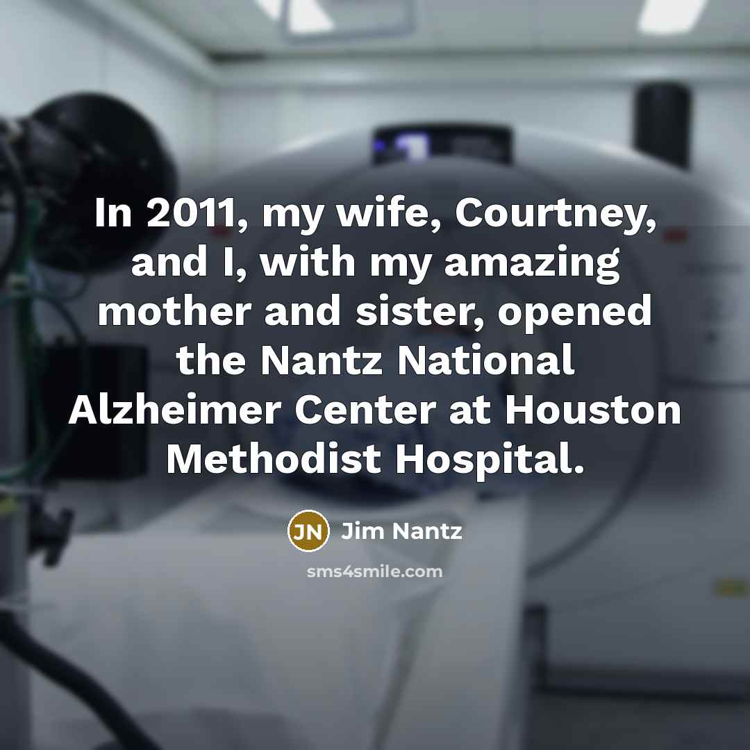 “In 2011, my wife, Courtney, and I, with my amazing…” quote by Jim Nantz
