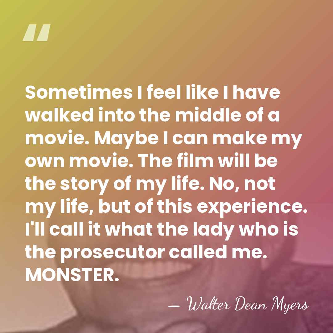 Sometimes I feel like I have walked into the middle of a&hellip; - Walter Dean Myers