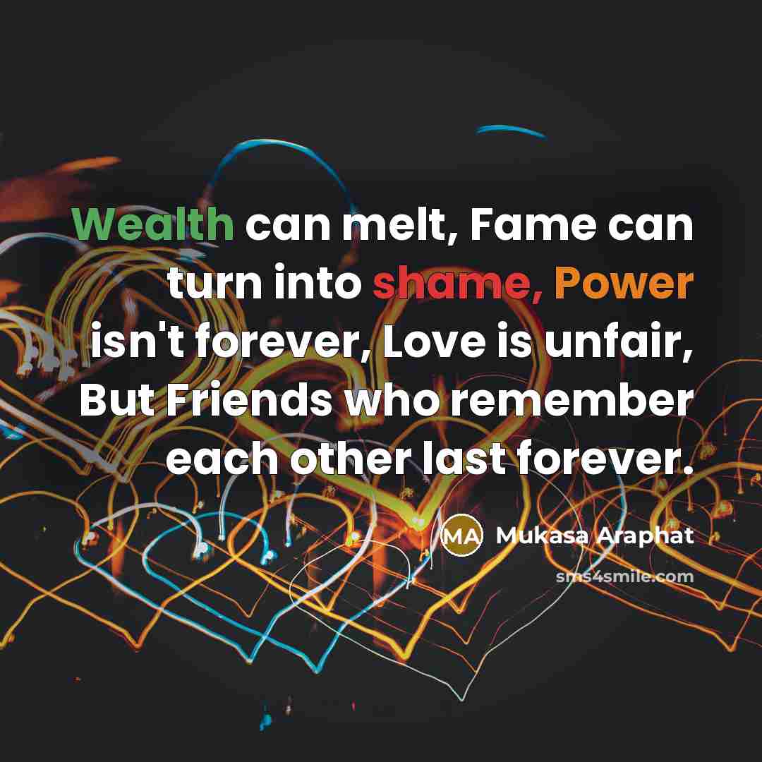 “Wealth can melt, Fame can turn into shame, Power isn't…” quote by Mukasa Araphat