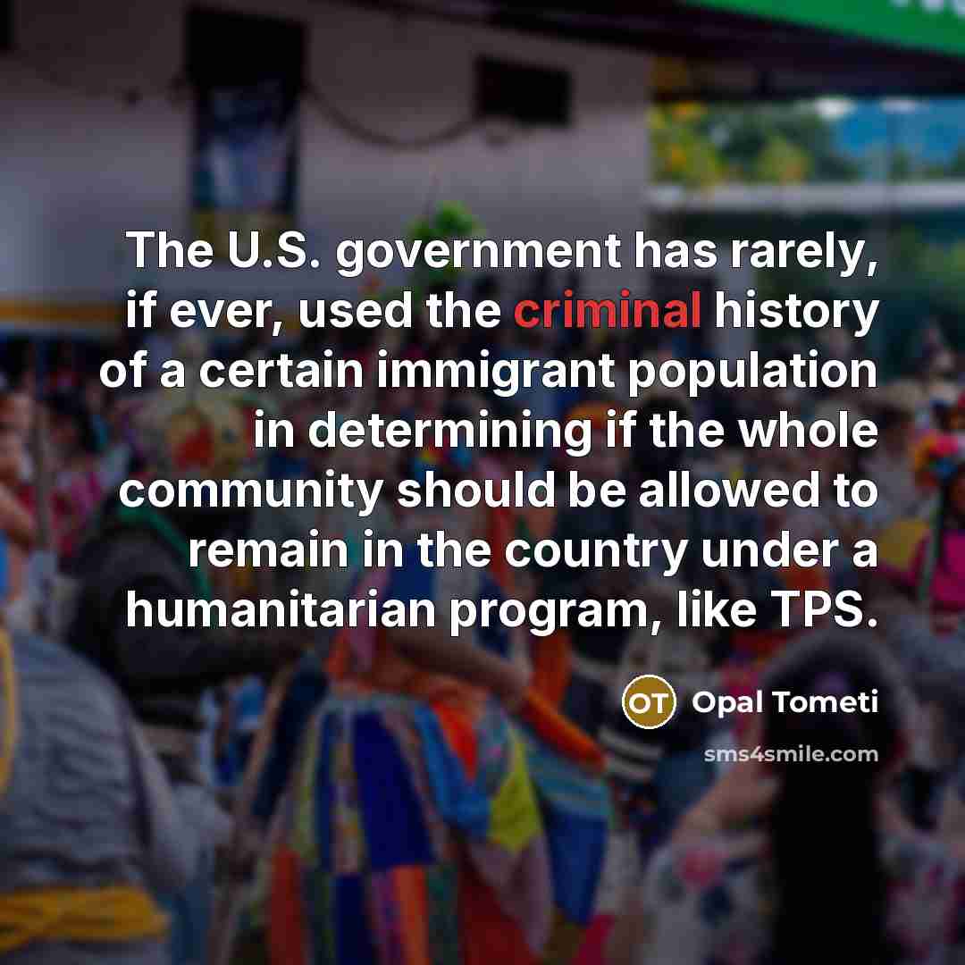 “The U.S. government has rarely, if ever, used the criminal…” quote by Opal Tometi
