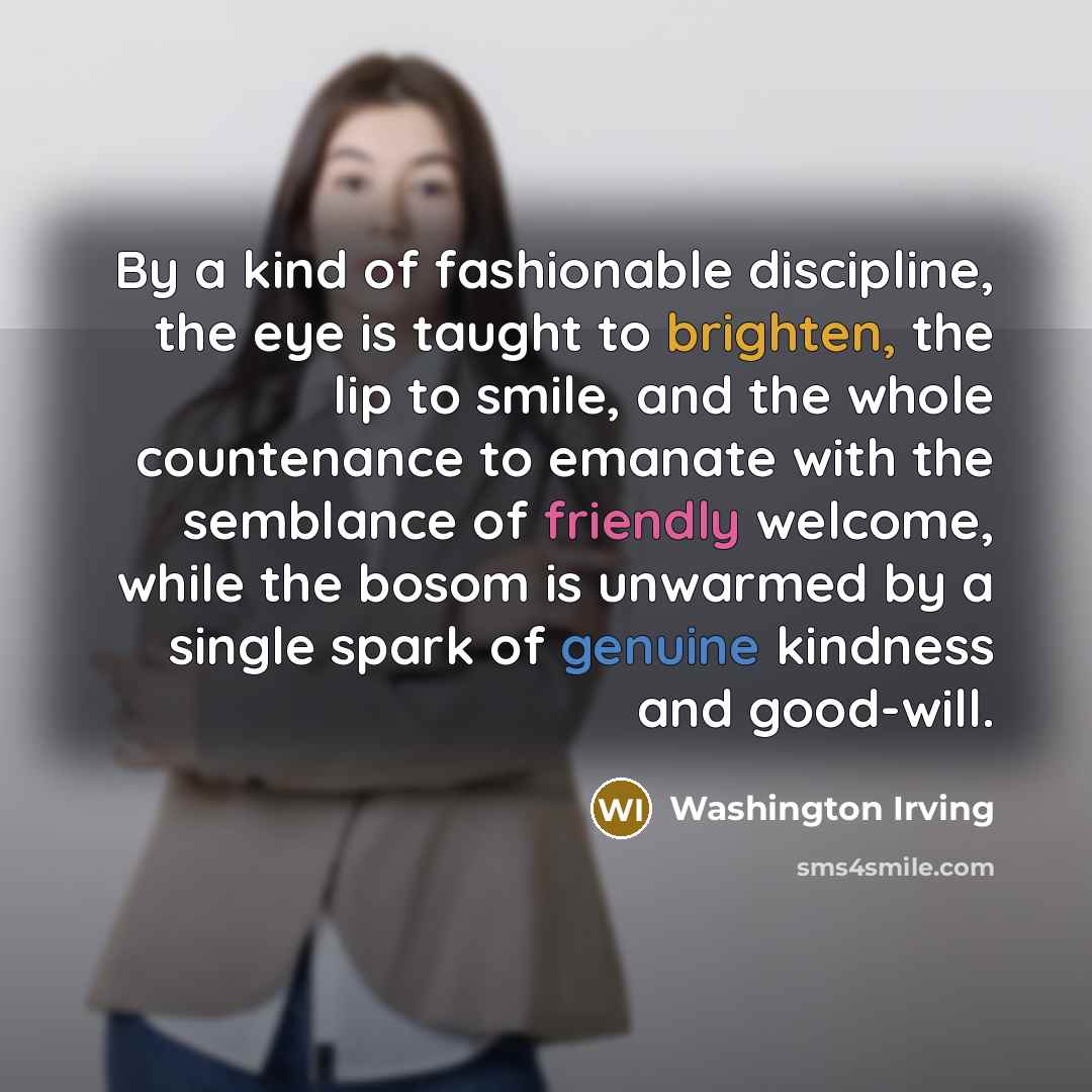 “By a kind of fashionable discipline, the eye is taught…” quote by Washington Irving