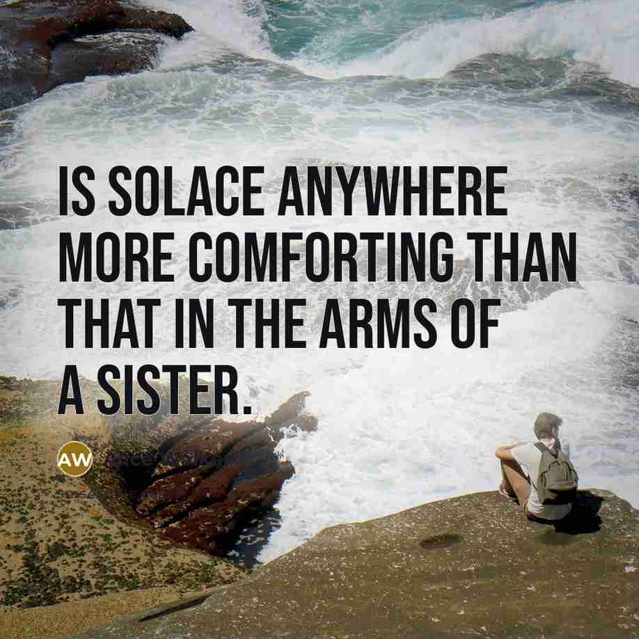 “Is solace anywhere more comforting than that in the arms…” quote by Alice Walker