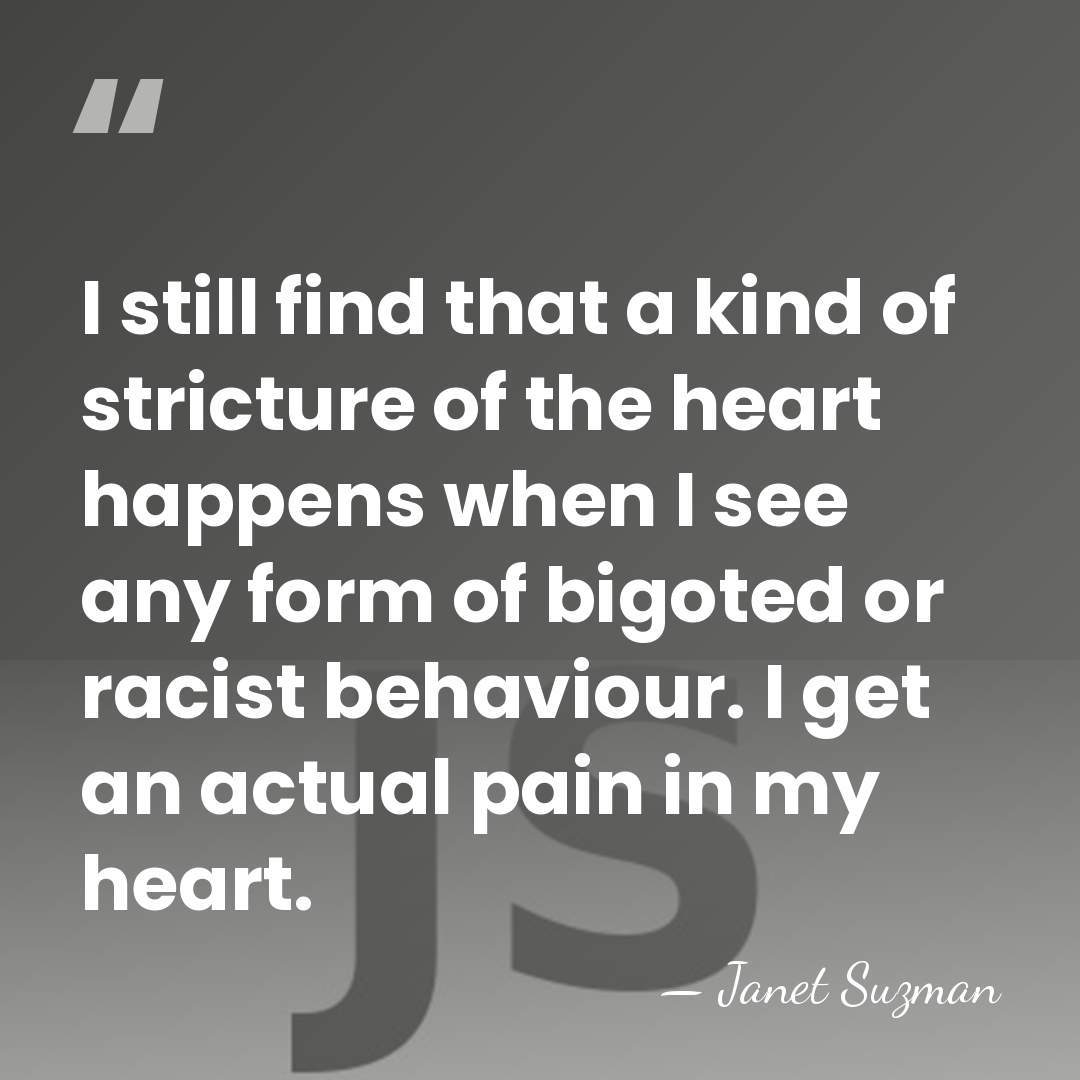 I still find that a kind of stricture of the heart happens&hellip; - Janet Suzman