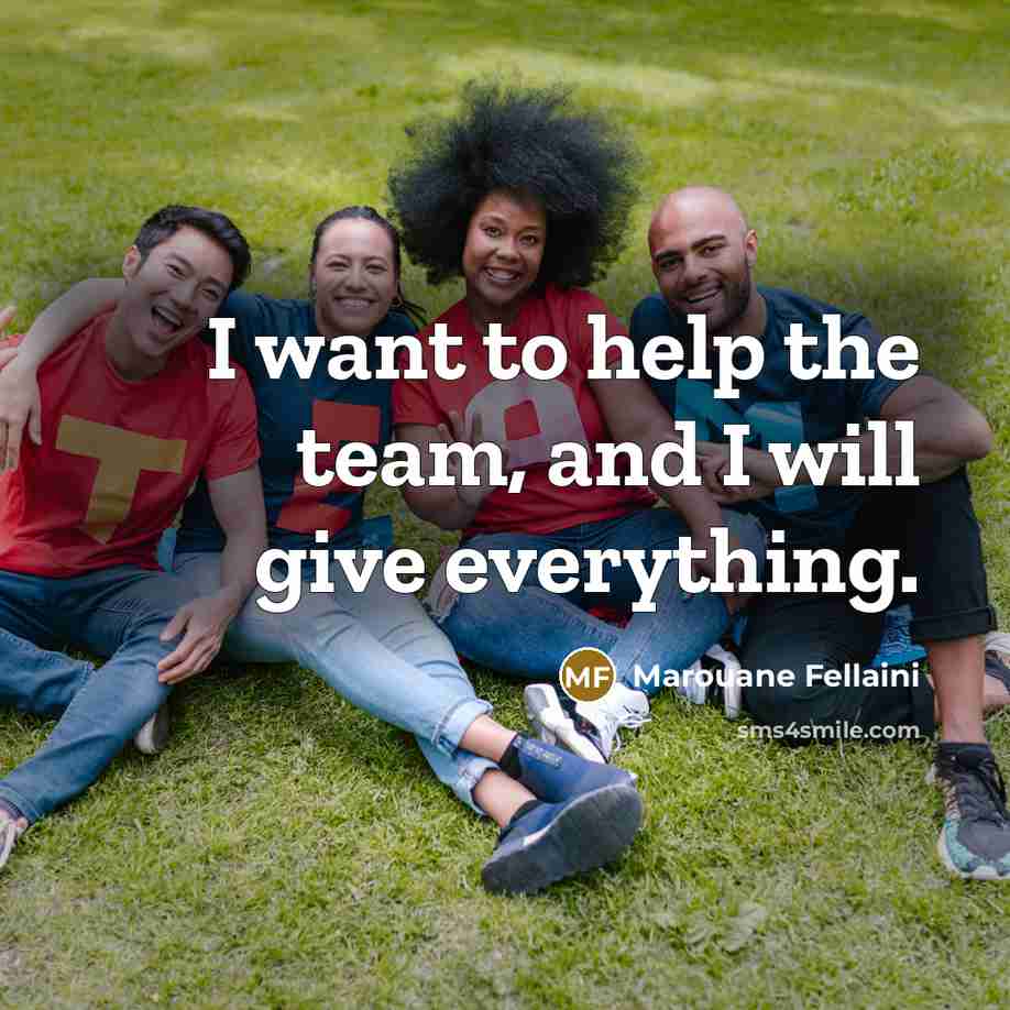 “I want to help the team, and I will give…” quote by Marouane Fellaini