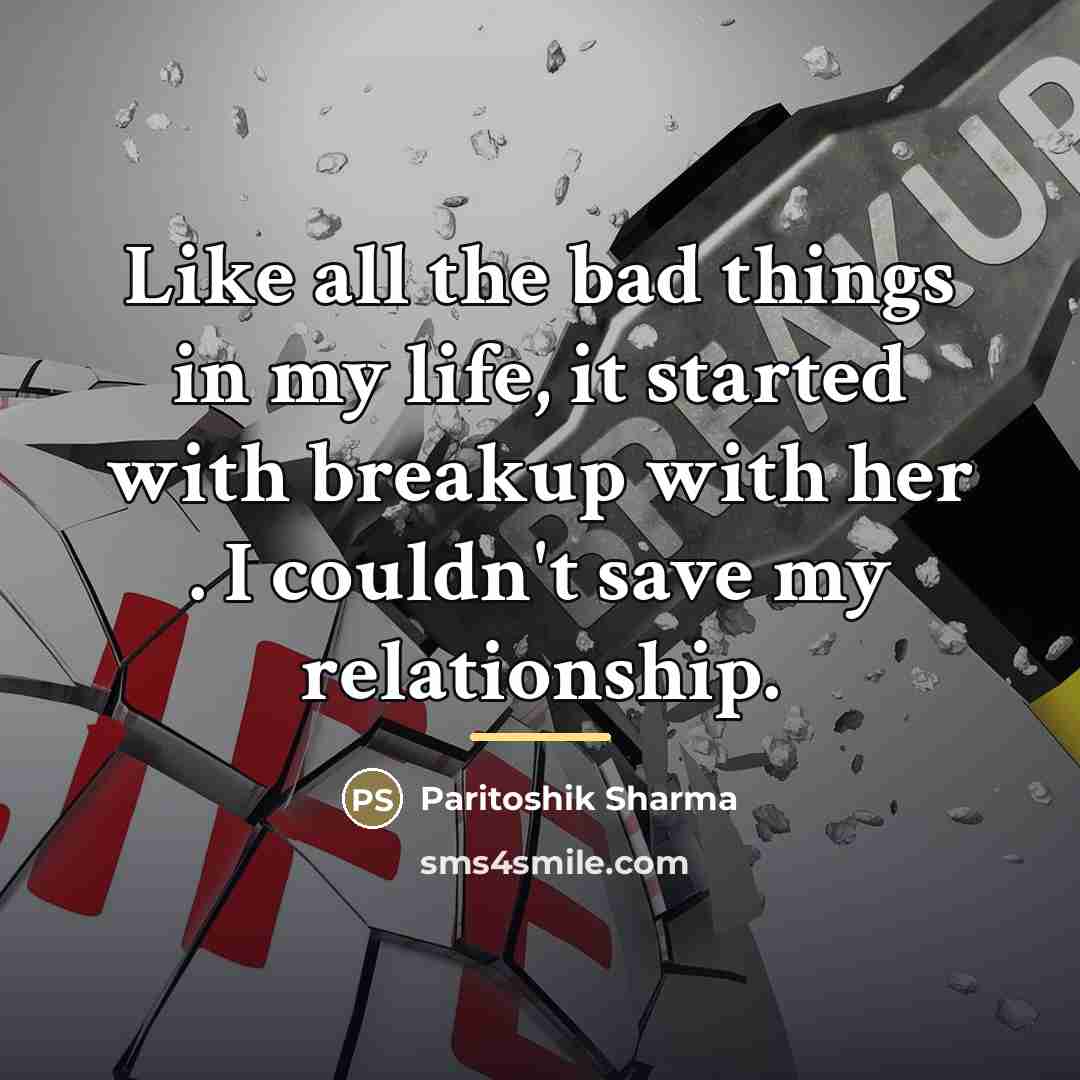 “Like all the bad things in my life, it started…” quote by Paritoshik Sharma