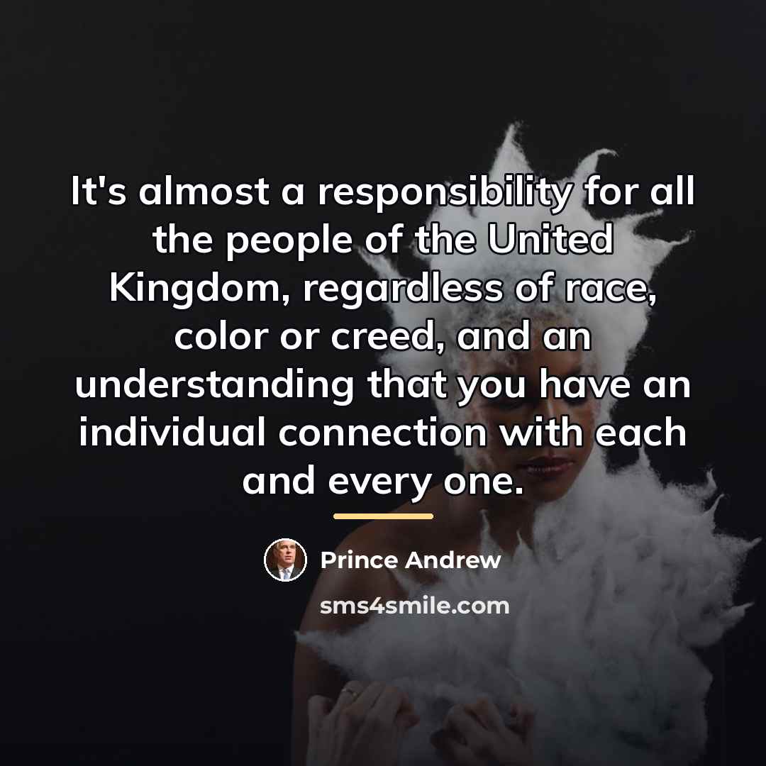 “It's almost a responsibility for all the people of the…” quote by Prince Andrew
