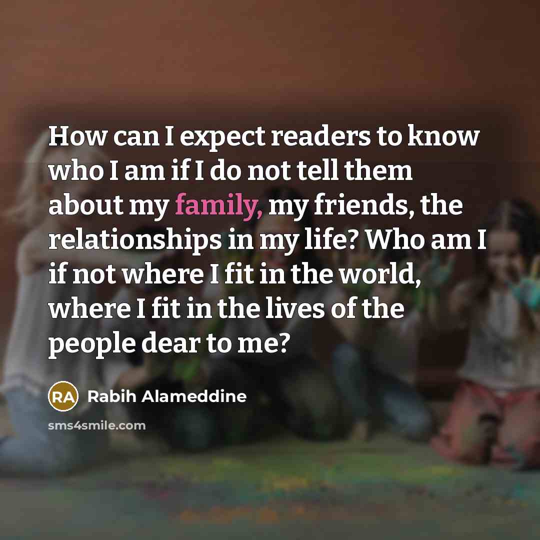 “How can I expect readers to know who I am…” quote by Rabih Alameddine