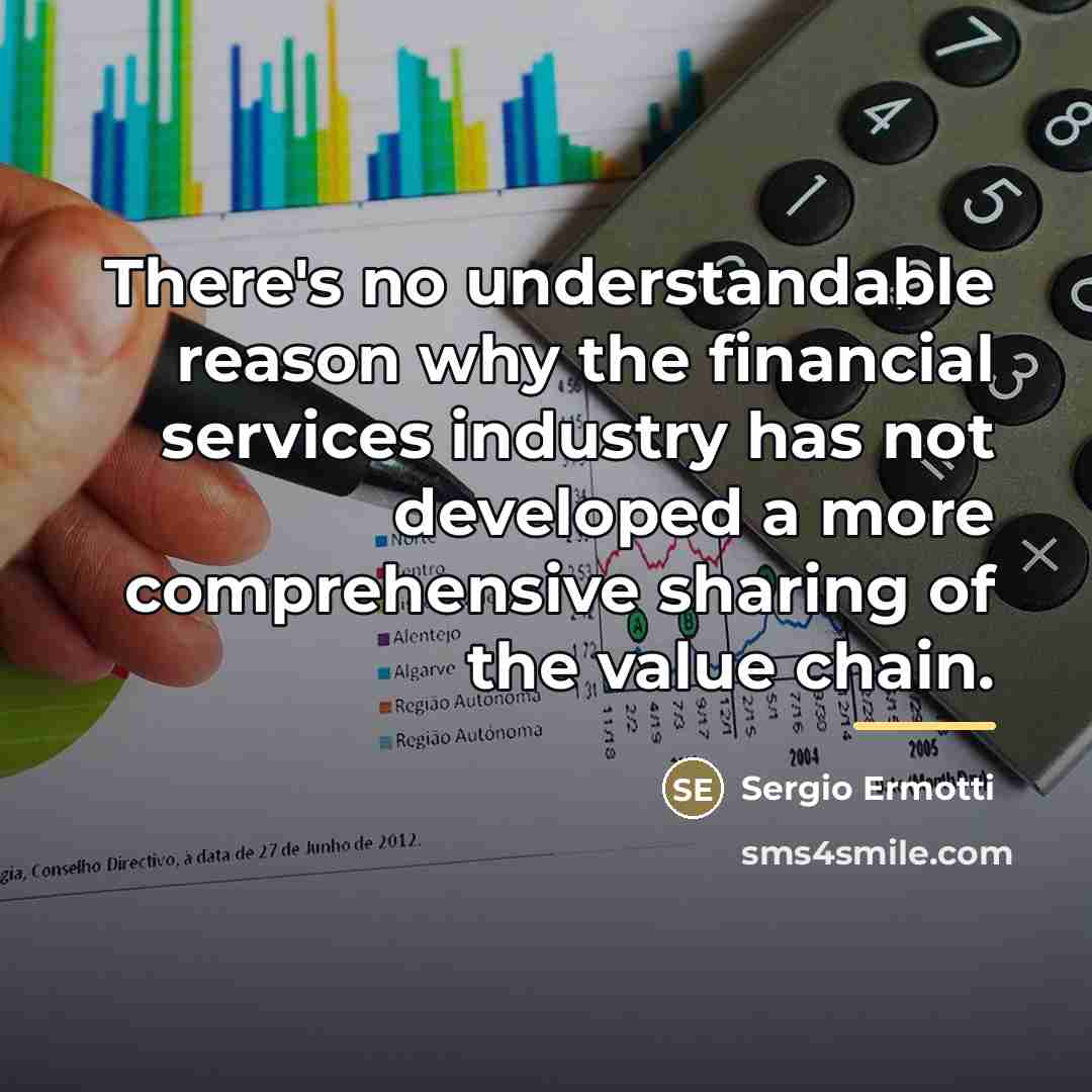 “There's no understandable reason why the financial services industry has…” quote by Sergio Ermotti