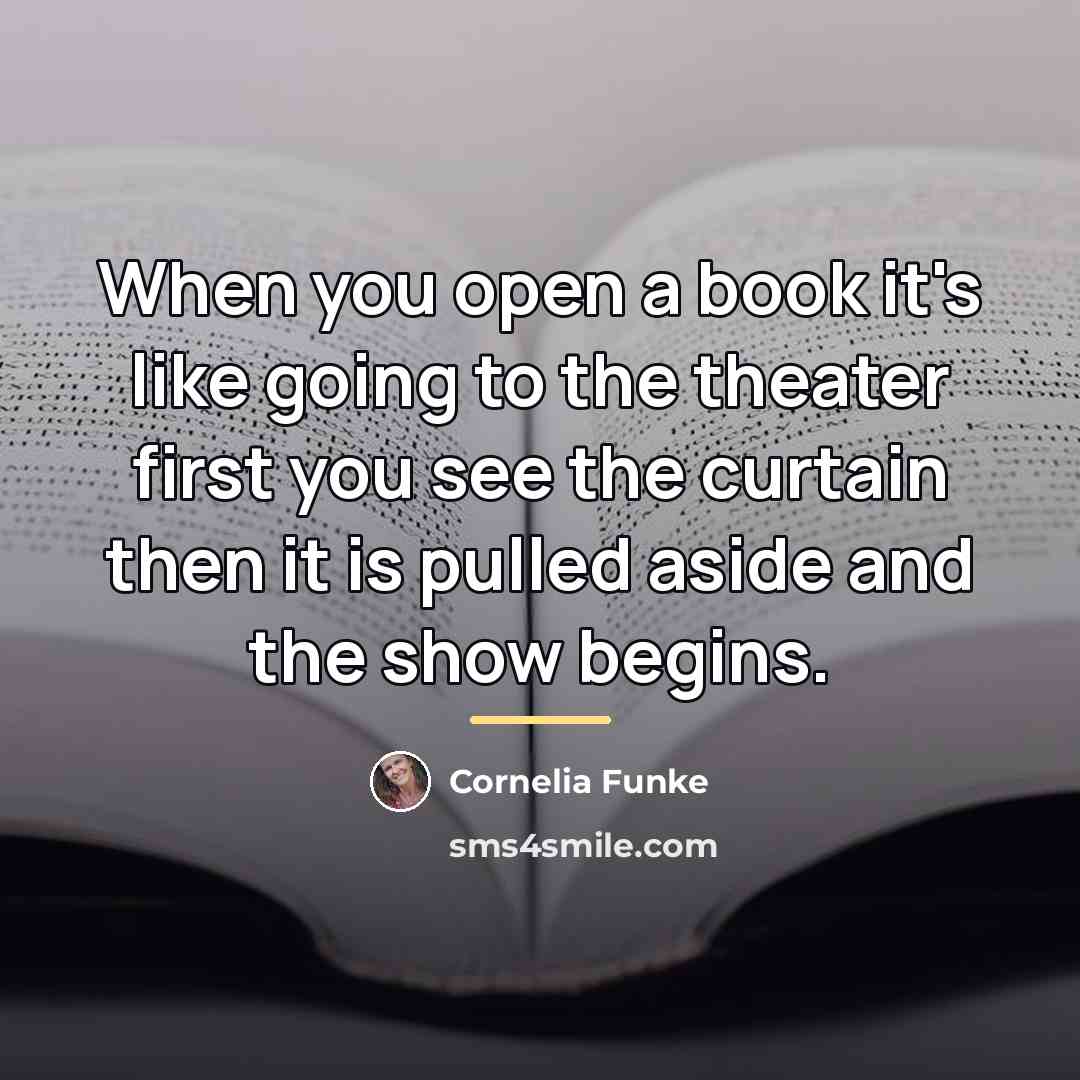 “When you open a book it's like going to the…” quote by Cornelia Funke