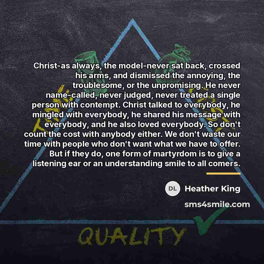 “Christ-as always, the model-never sat back, crossed his arms, and…” quote by Heather King