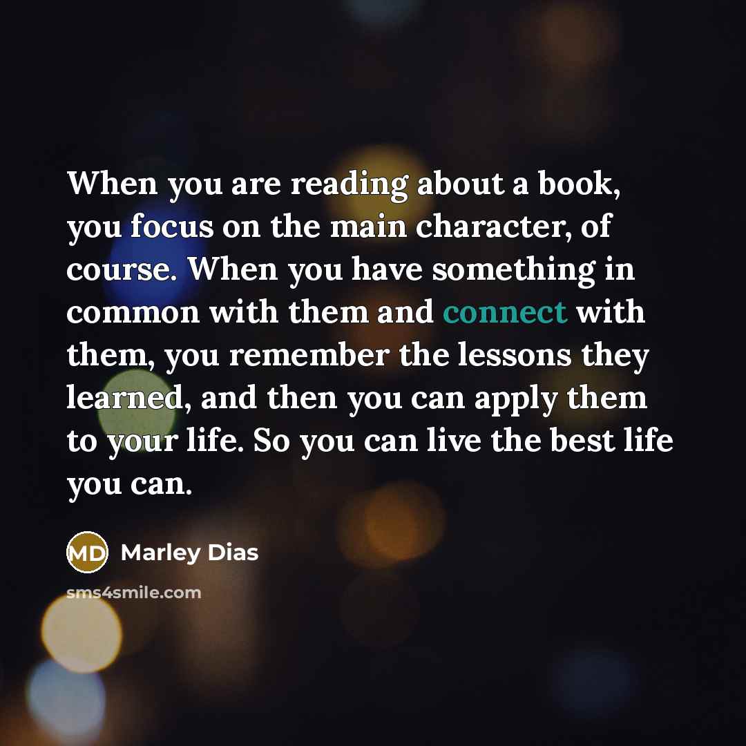 “When you are reading about a book, you focus on…” quote by Marley Dias