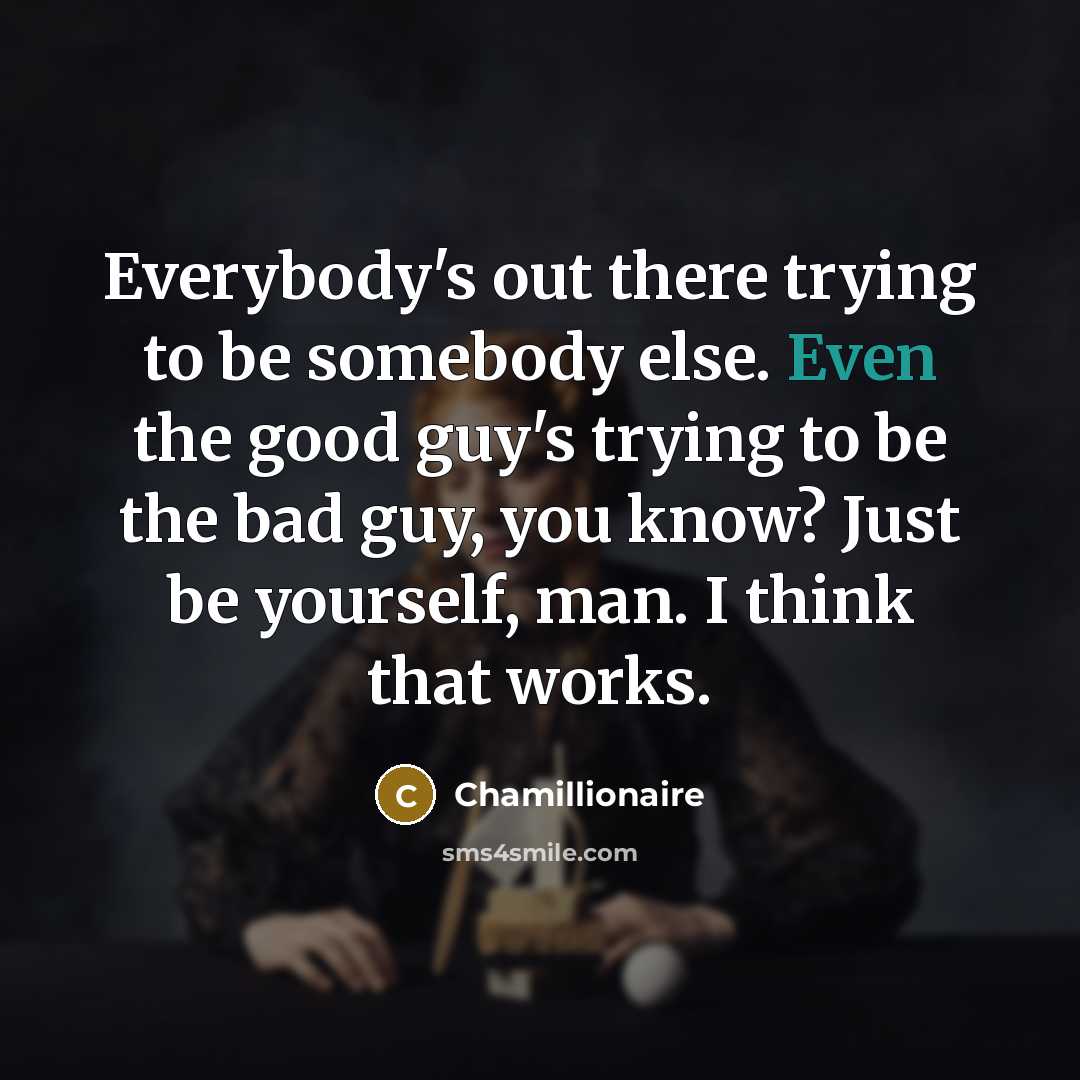 “Everybody's out there trying to be somebody else. Even the…” quote by Chamillionaire