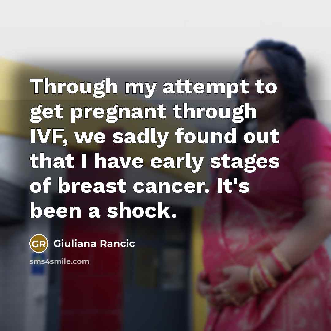 “Through my attempt to get pregnant through IVF, we sadly…” quote by Giuliana Rancic