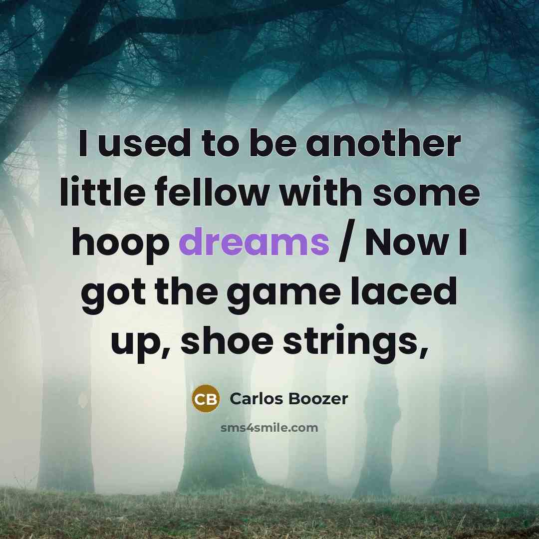 “I used to be another little fellow with some hoop…” quote by Carlos Boozer