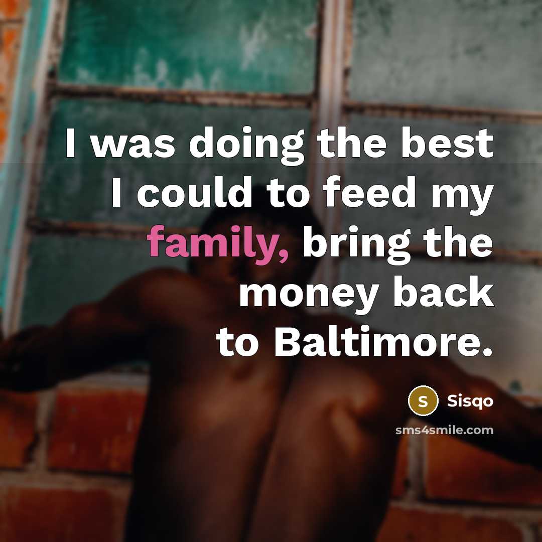 “I was doing the best I could to feed my…” quote by Sisqo