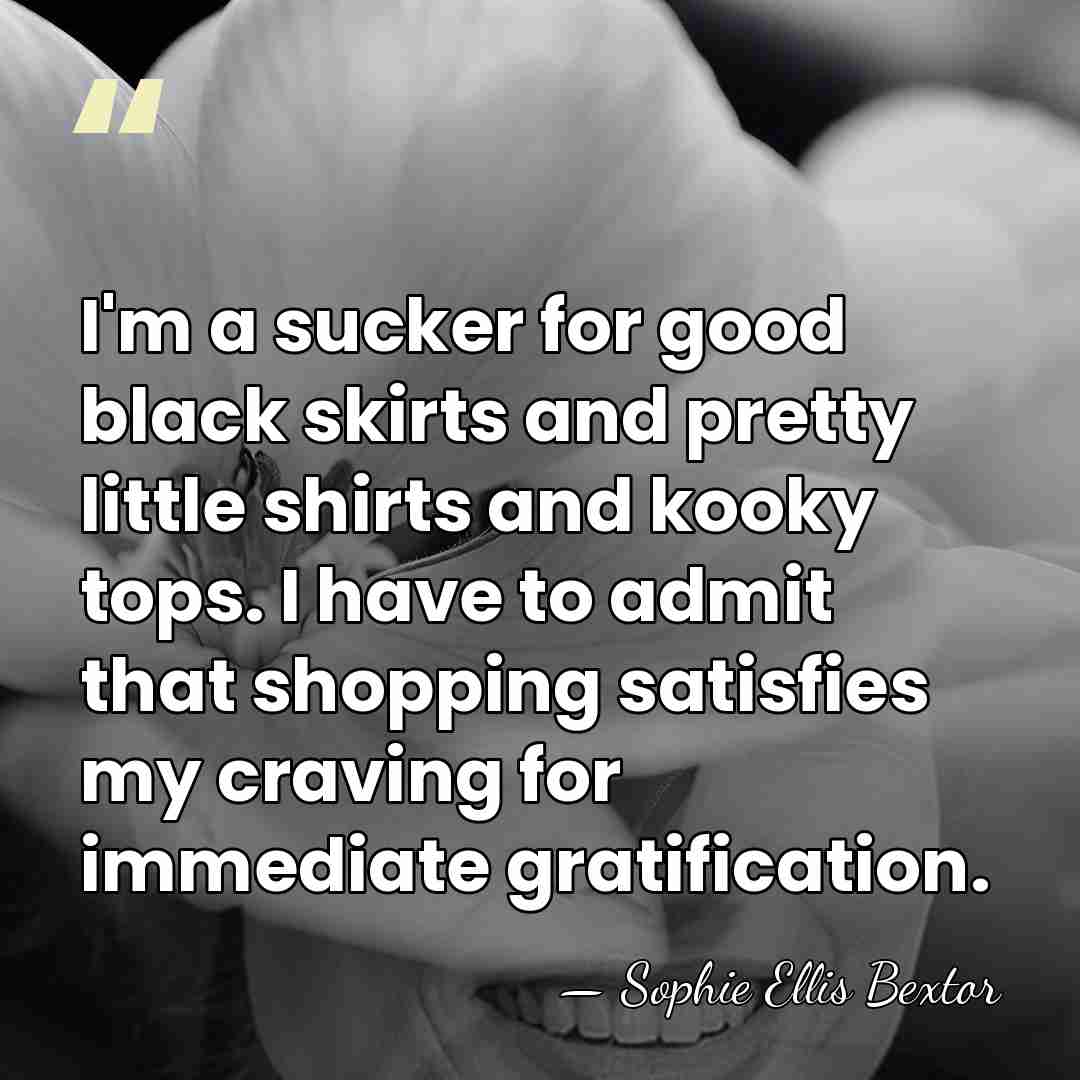 I'm a sucker for good black skirts and pretty little shirts and&hellip; - Sophie Ellis Bextor