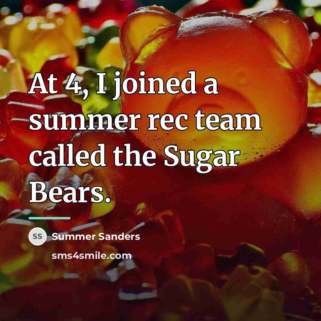 “At 4, I joined a summer rec team called the…” quote by Summer Sanders