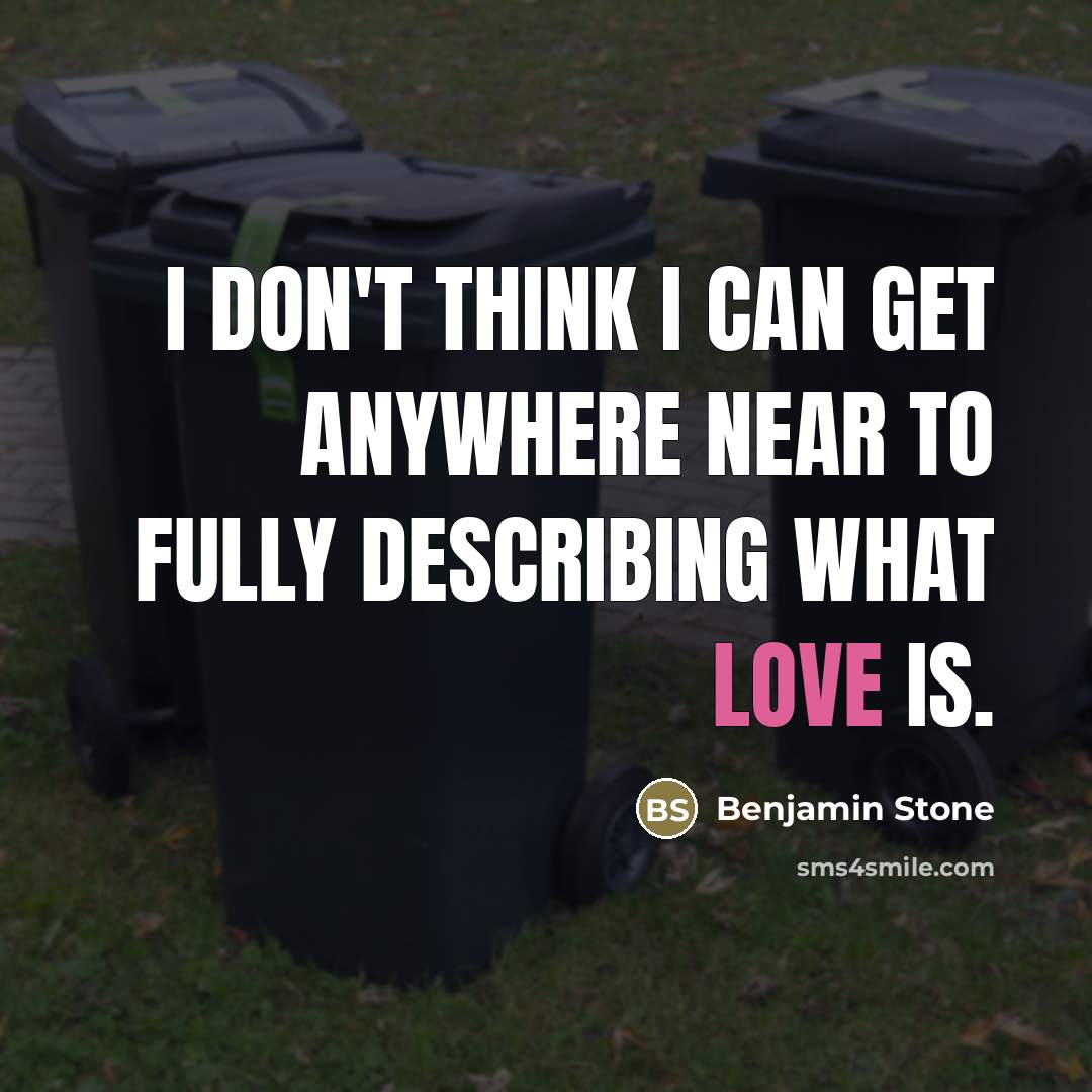 “I don't think I can get anywhere near to fully…” quote by Benjamin Stone