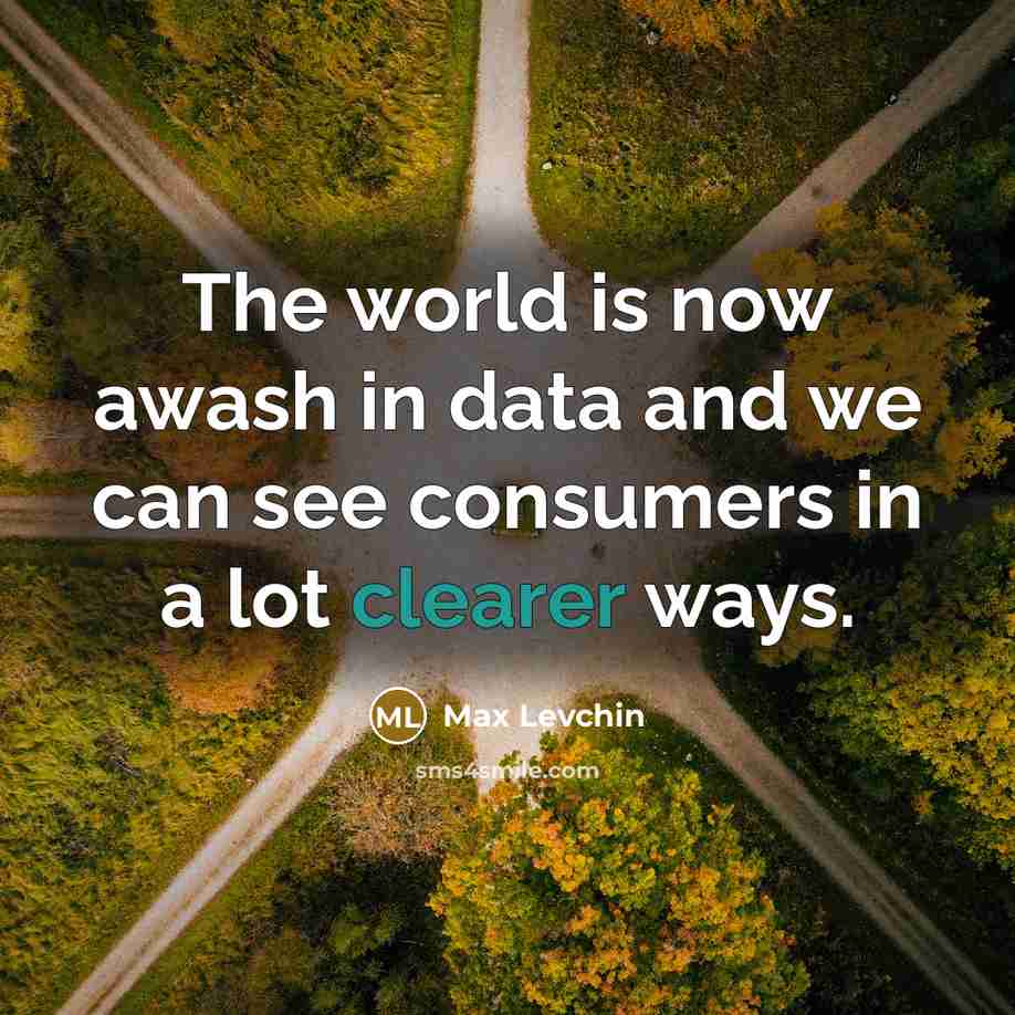 “The world is now awash in data and we can see consumers in a lot clearer ways.” quote by Max Levchin