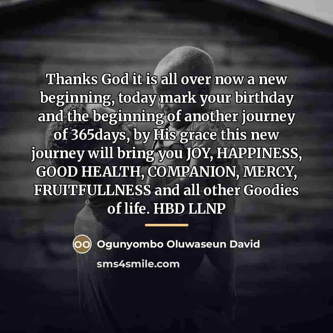 “Thanks God it is all over now a new beginning,…” quote by Ogunyombo Oluwaseun David